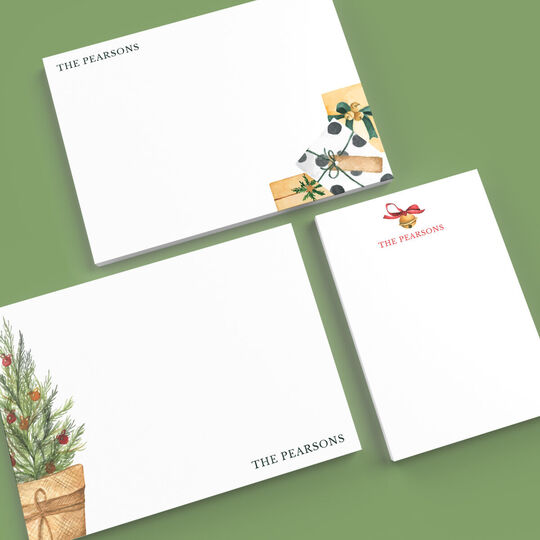 Rustic Christmas Flat Note Card Collection